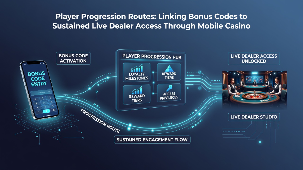 Darstellung von Spielerfortschritt durch mobile Casino-Evaluationen und Bonus-Codes zu Live-Dealer-Zugängen
