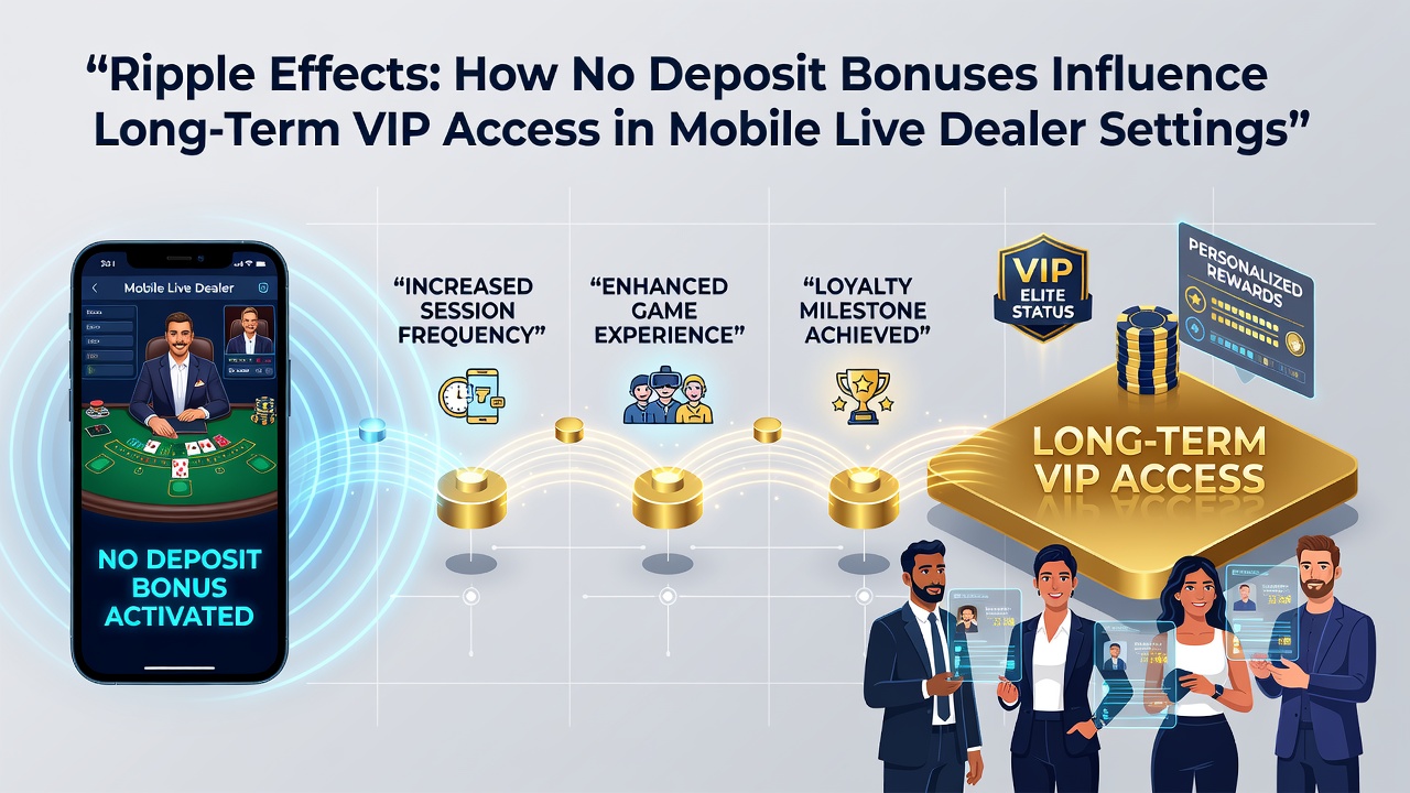 Darstellung von VIP-Stufen und mobilen Live-Dealer-Interaktionen nach No-Deposit-Boni